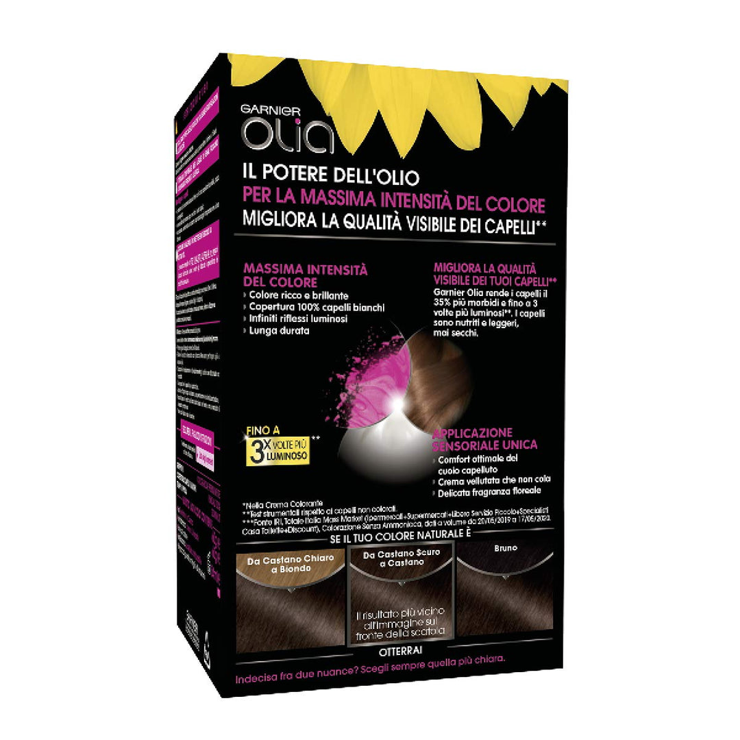 Garnier Olia Permanente Coloration und Blondierung 5.0 Castano 5.0 Castano 1 stück (1er Pack), 5.0 C