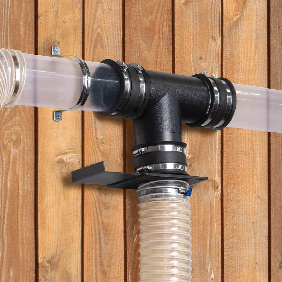 POWERTEC 70149-P2 Staubschutz-Flex-Manschette mit Stahlschlauchschellen, Schlauchverbinder, Gummiman