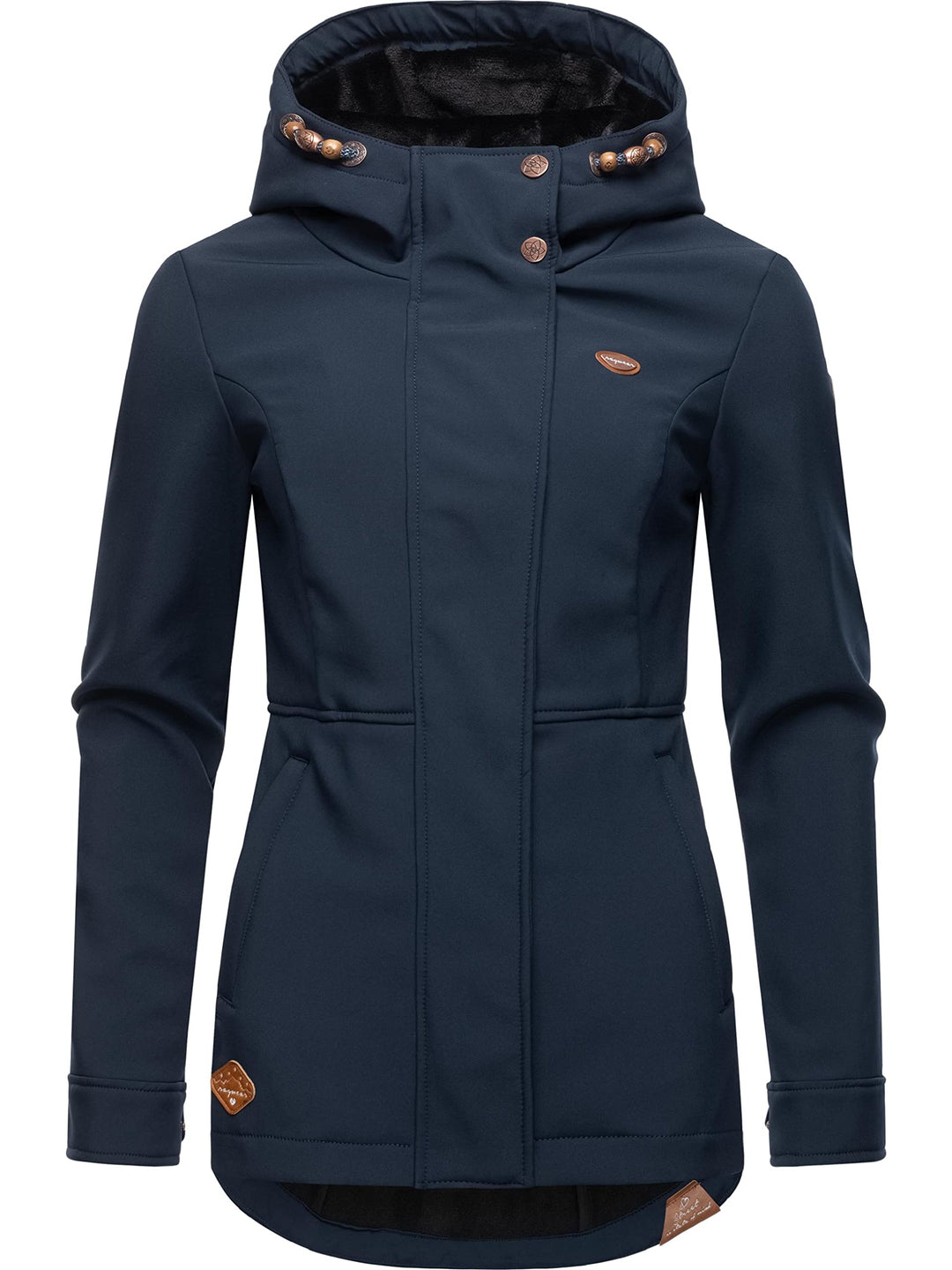 Ragwear Damen Übergangsjacke Softshelljacke wasserdicht atmungsaktiv mit Kapuze Yba XS-6XL XS Navy22