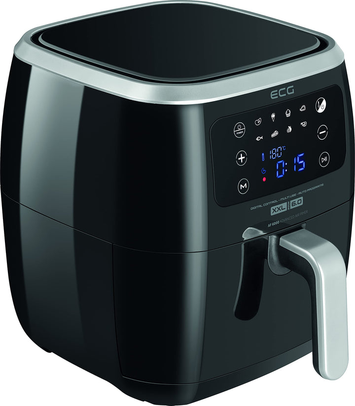 ECG AF 6000 Heissluftfritteuse, Black