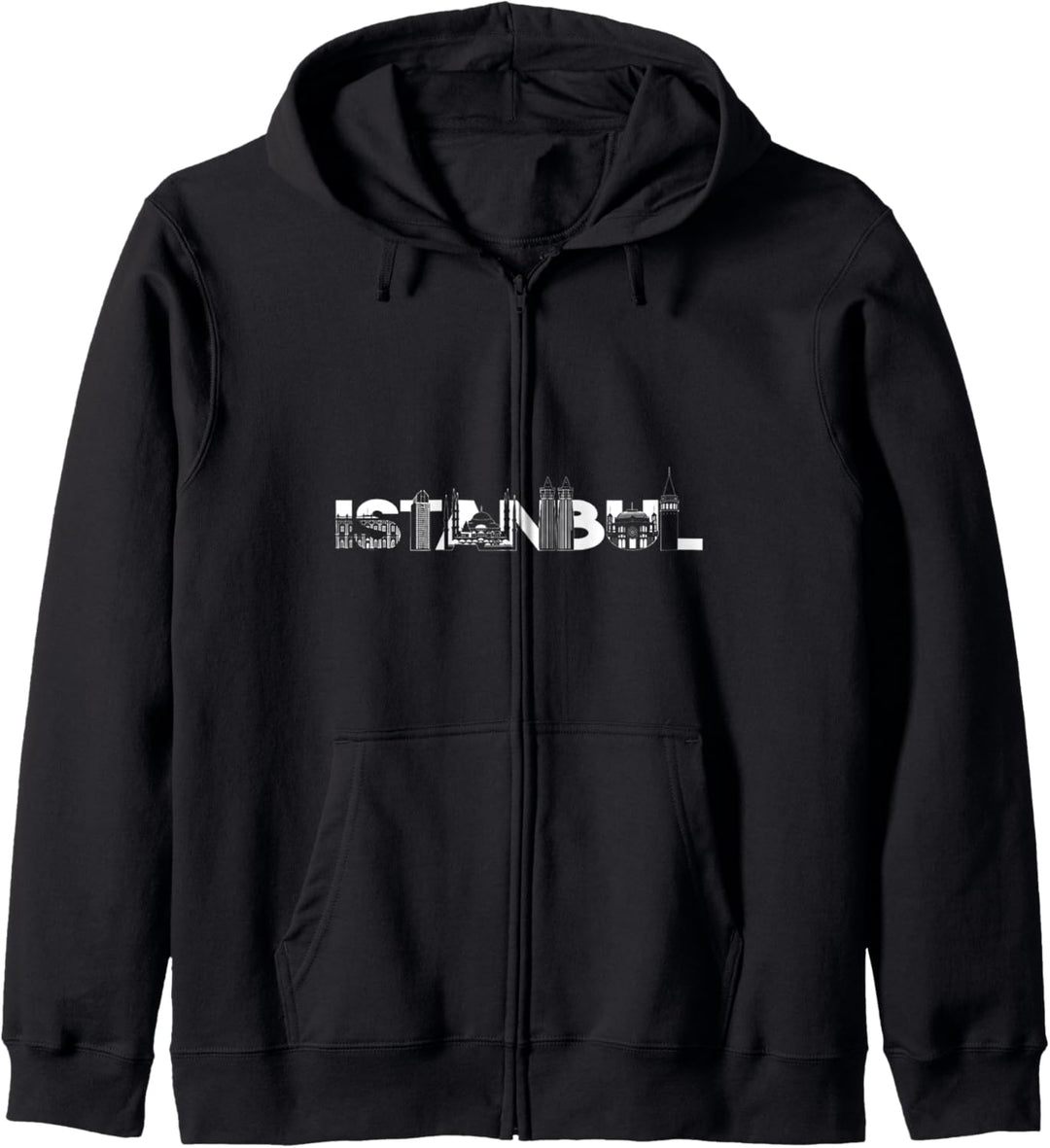 Silhouette Istanbul Skyline Türkei Kapuzenjacke