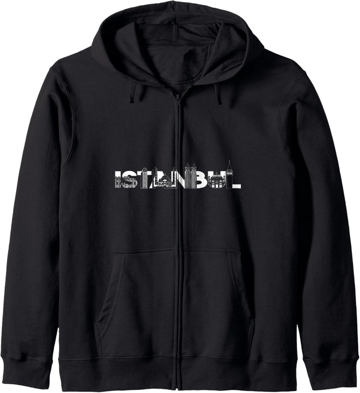 Silhouette Istanbul Skyline Türkei Kapuzenjacke