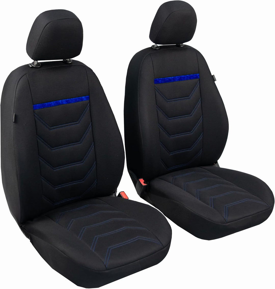 ERJOT Autobezüge Sitzbezüge Comfort Plus Schonbezüge Komplet Set Universal Schwarz (Blau), Blau