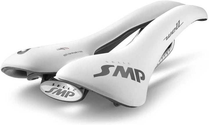 SMP Unisex – Erwachsene Well Sattel, weiss, Einheitsgrösse