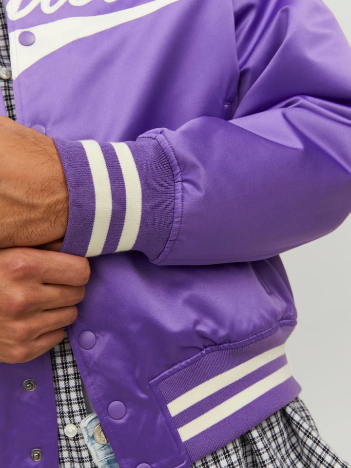 JACK &amp; JONES Herren Jorstudio Bomber Bomberjacke L Deep Lavender, L Deep Lavender