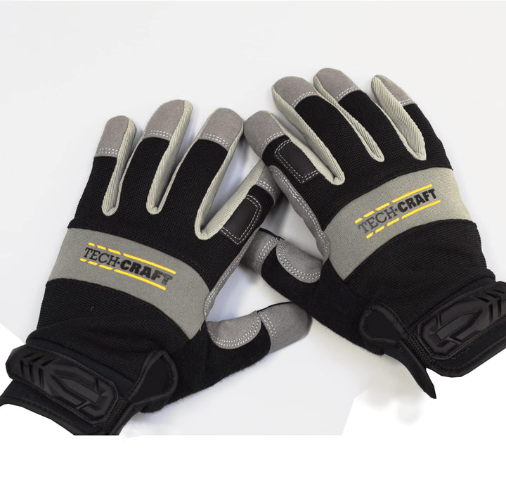 TECH-CRAFT® Heavy Duty Schutzhandschuhe Strong Touch | Touchscreenfähig | Handfläche mit Mikro-Faser