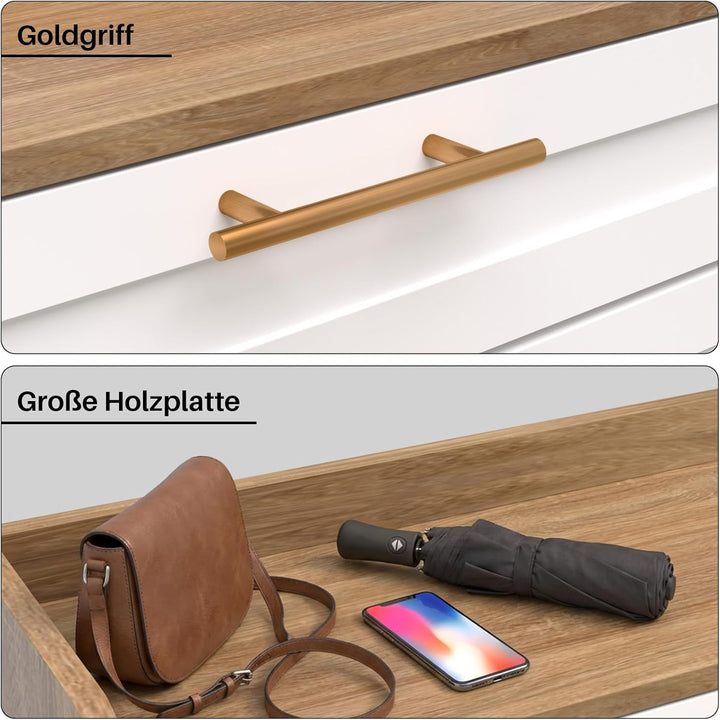 Schuhschrank 2 Klappen, Schuhkipper, Schuhregal, Schuhaufbewahrung, mit 1 schubladen, Trennwand vers