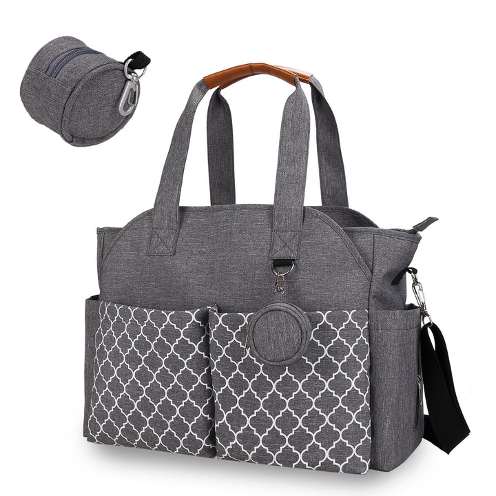 Wickeltasche Baby Gross, 13 Fächer Kinderwagen Windeltasche, Wasserabweisende Babytasche mit Schnull