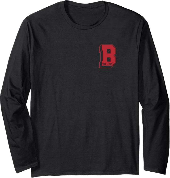 Saved By The Bell Bayside High Varsity Rot Langarmshirt