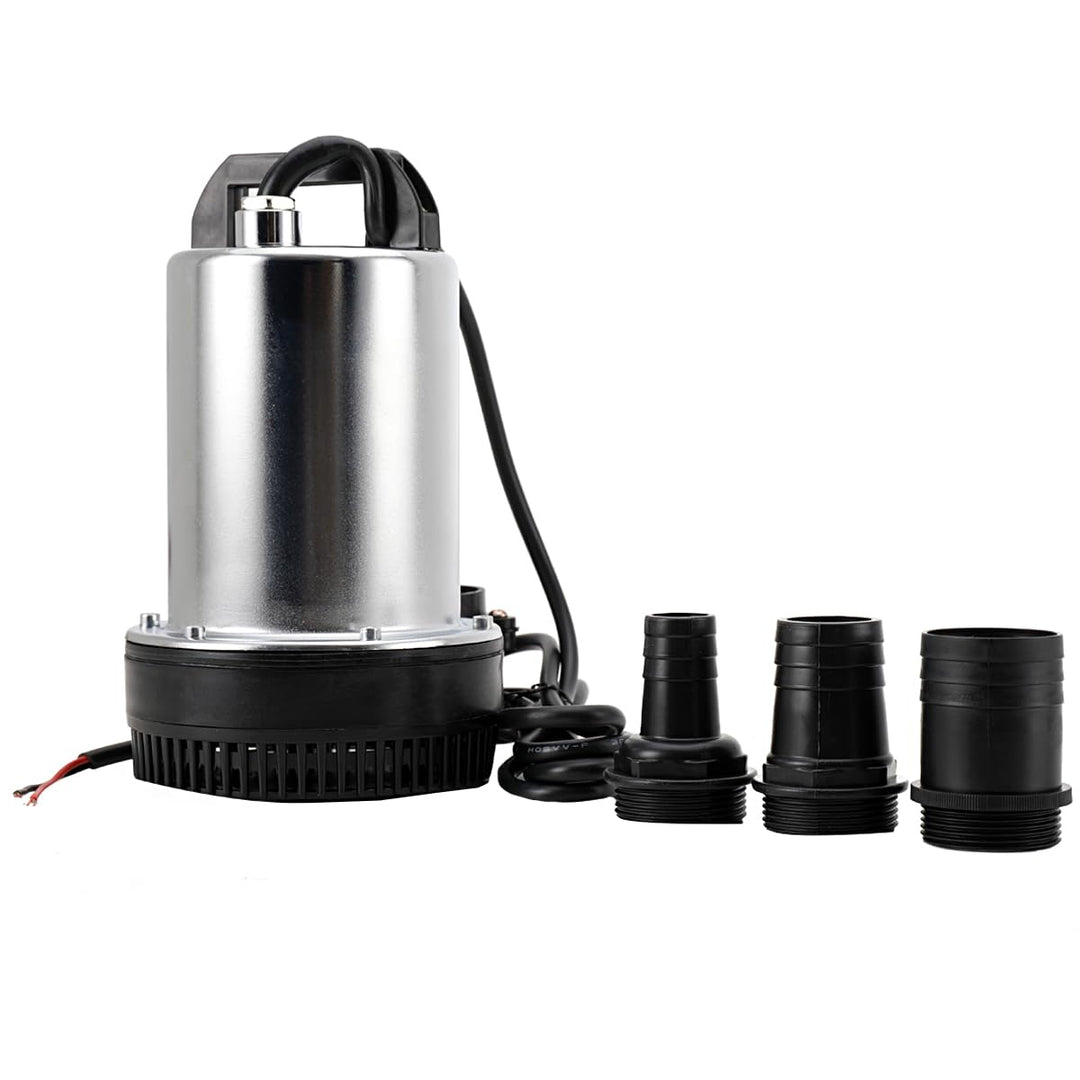 LALABU DC 12V 160W Tauchpumpe Solar Wasserpumpe, Schmutzwassertauchpumpe Geeignet zum Pumpen von Sau