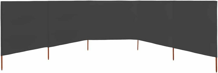Myheimly Windschutzgewebe,Windschutz Sichtschutz Balkon,Sichtschutzzaun Anthrazit,600 x 80 cm Anthra