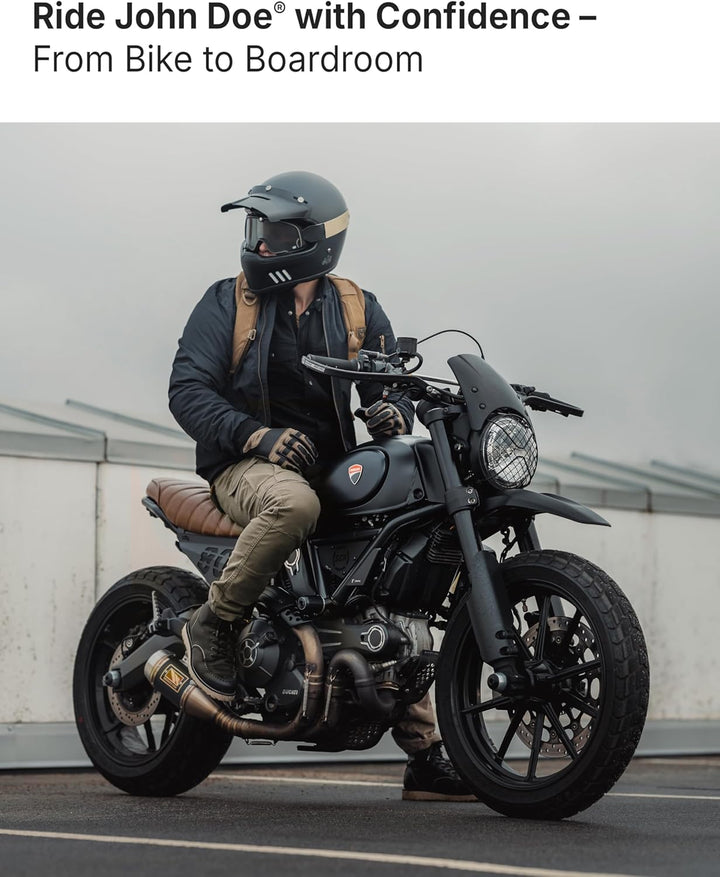 John Doe Herren Motorradhose Defender L30 Olive, L30 Olive