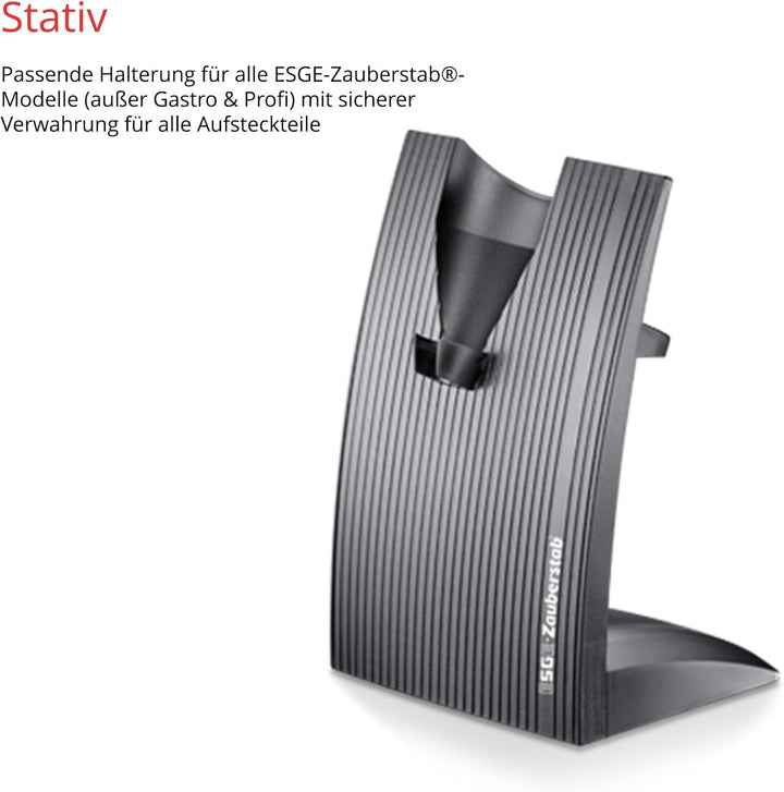 ESGE-Zauberstab 91012 Design Edition Marmor-Schwarz – Stabmixer, Pürierstab, elektrischer AC-Motor,