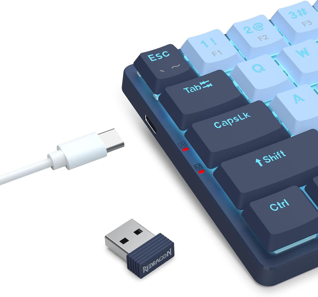 Redragon BS8773 Gaming-Tastaturen &amp; -Mäuse Combos Kabellos 78 Tasten | 2.4G Low-Profile mechanische