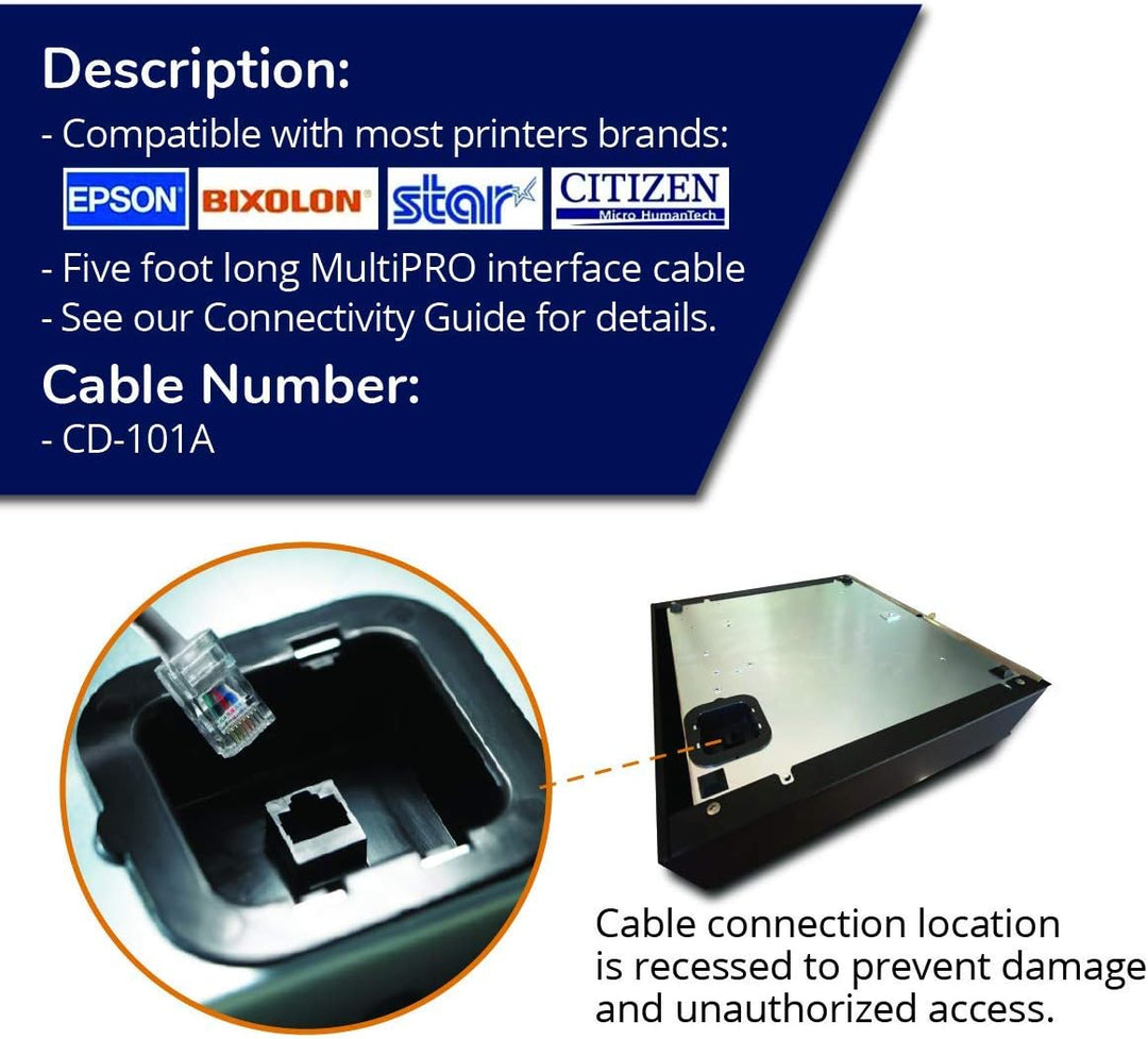 APG Cash Drawer Printer Cable for Epson TP Gold