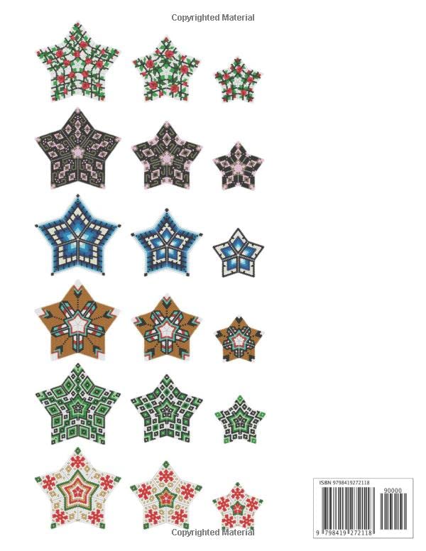 How to stitch 3D Peyote Beaded Stars - 21 projects - 7 trio: Tutorial for beginners - Beading Patter