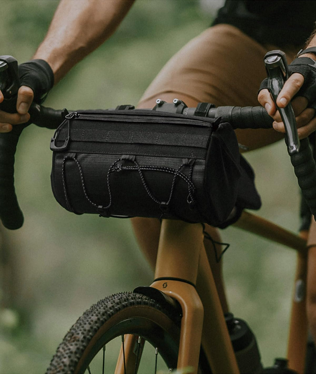Topeak Unisex – Erwachsene Tubular Lenkertasche 3,8L Schwarz, 3,8L Schwarz