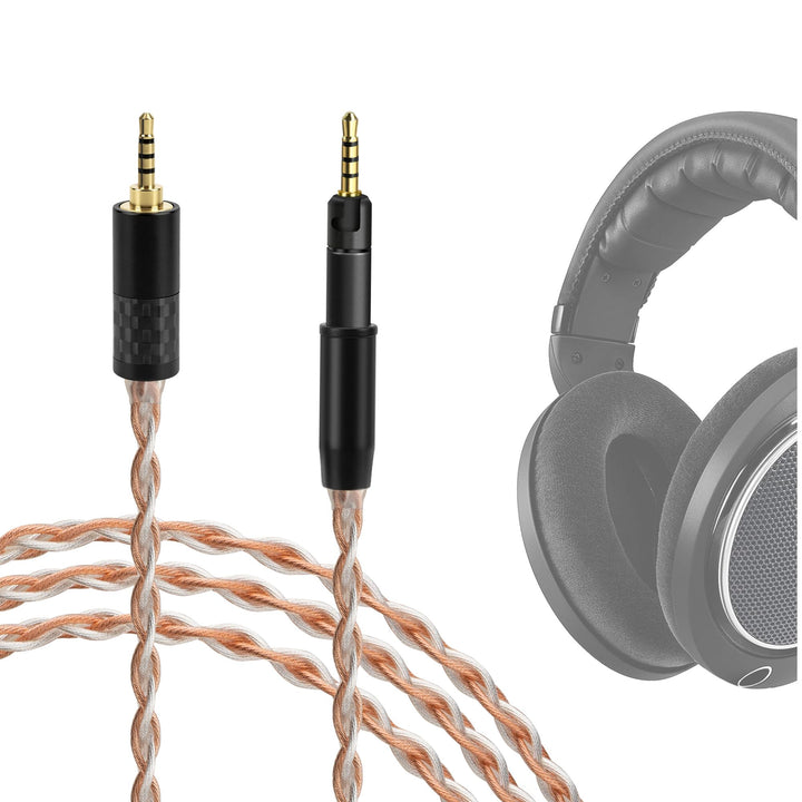 Geekria Apollo 5N Kupfer-Silber gemischtes Audiokabel kompatibel mit Sennheiser HD-599 579 569 559 5