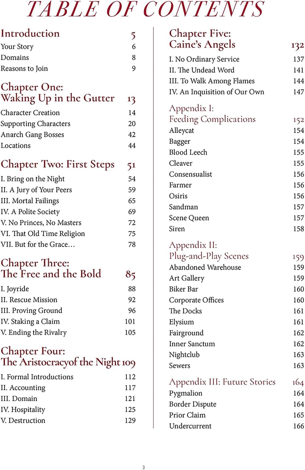 Vampire: The Masquerade 5th Edition Roleplaying Game The Crimson Gutter Chronicle Book