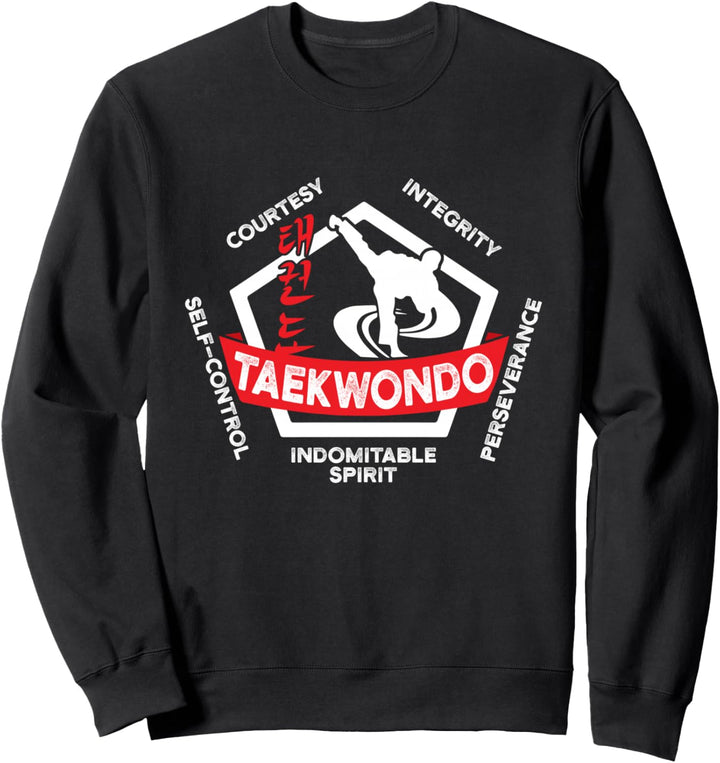 Taekwondo 5 Tenets Martial Arts ATA ITF Tae Kwon Do Gift Sweatshirt
