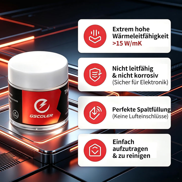 Thermal Putty 20g - >15W/mK Professioneller Ersatz für Wärmeleitpaste &amp; Wärmeleitpads, Elektrisch Ni