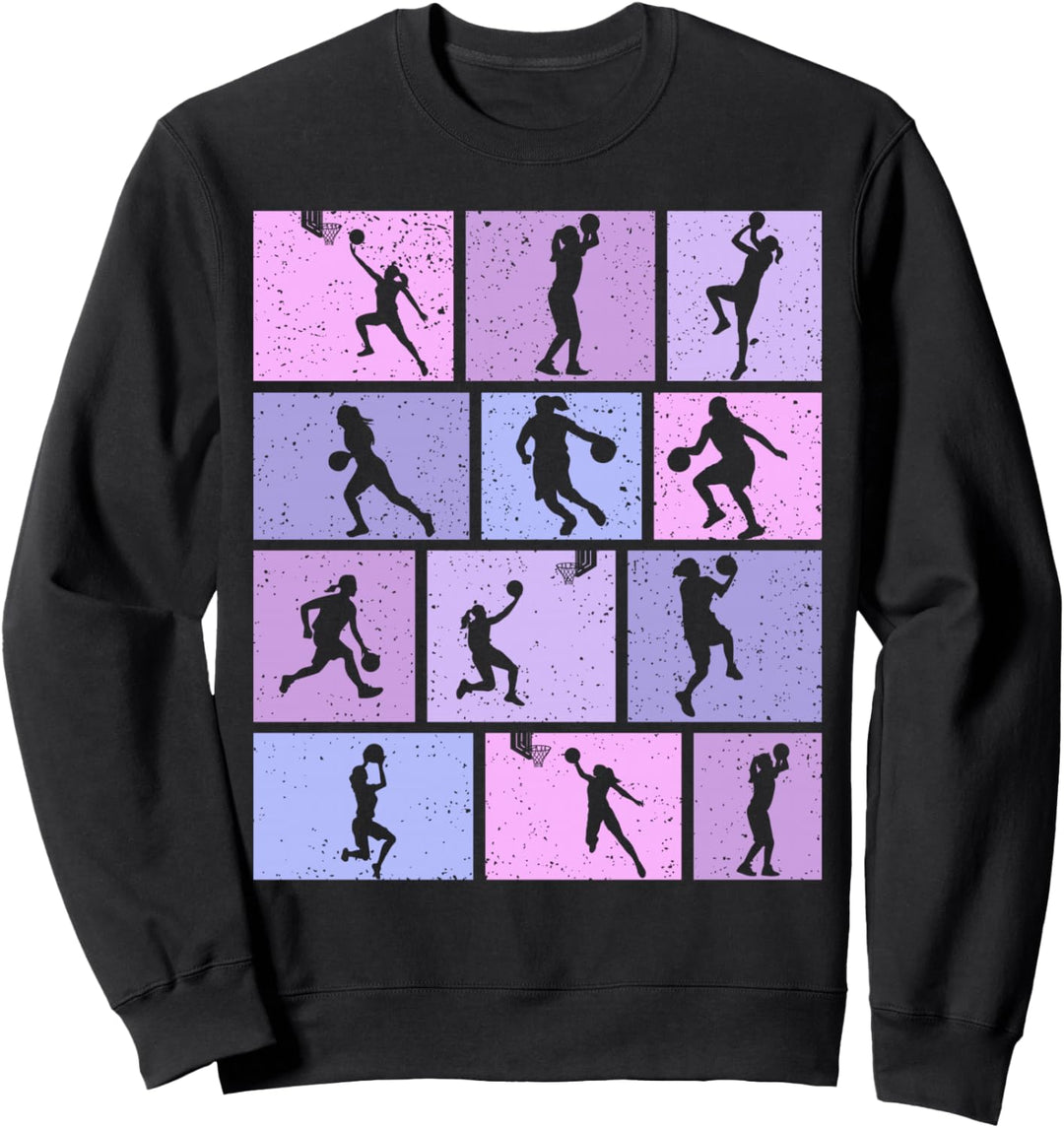 Basketball Mädchen Basketballerin Damen Sweatshirt