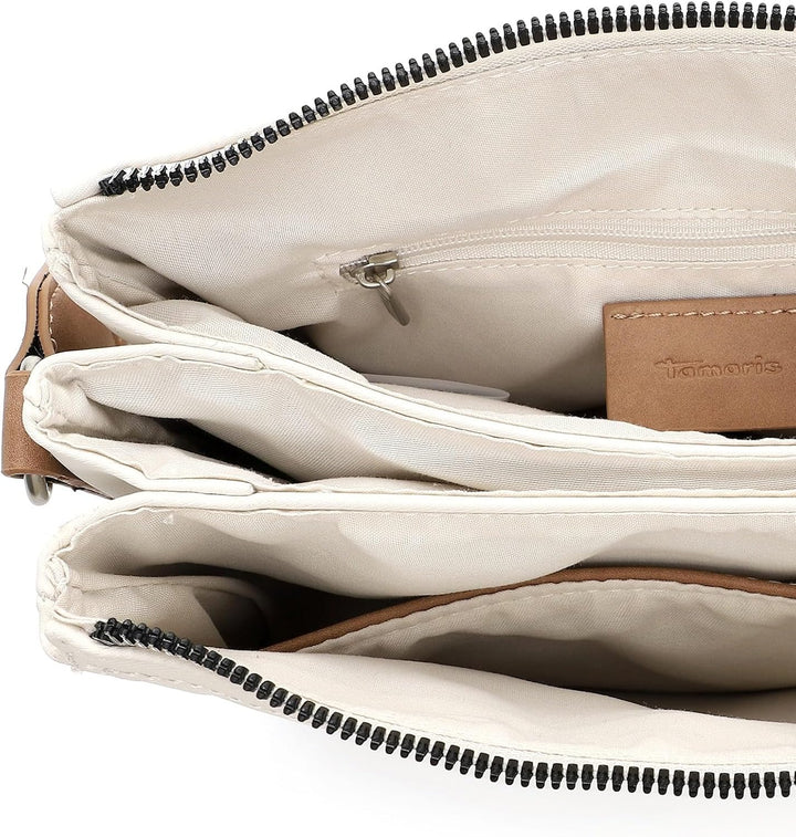Tamaris Umhängetasche TAS Kirsten 34440 Damen Handtaschen Zweifarbig beige 400
