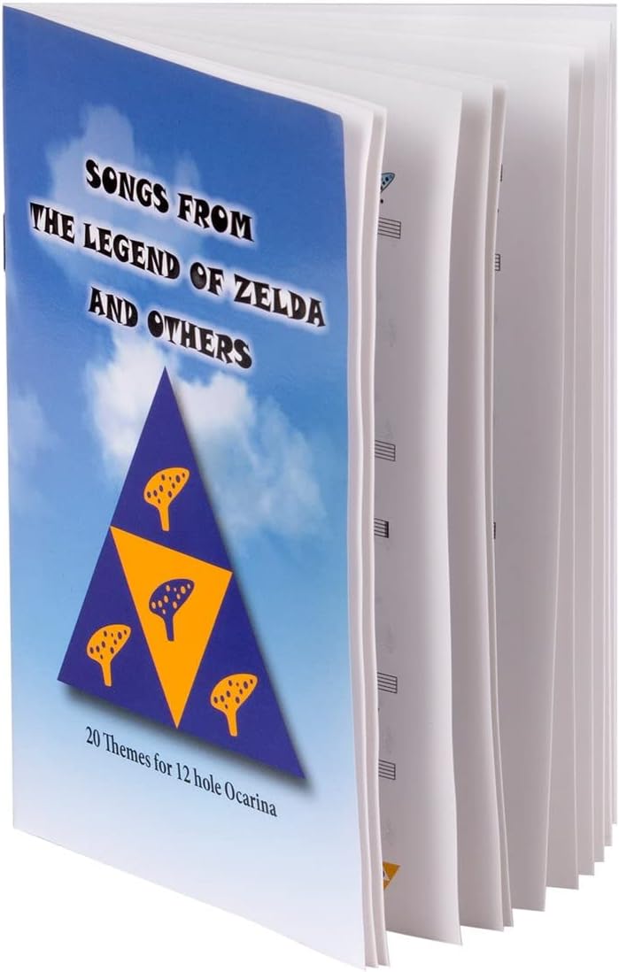 Deekec Zelda Ocarina 12 Loch Alto C mit Songbuch (Songs From the Legend of Zelda) mit Displayständer