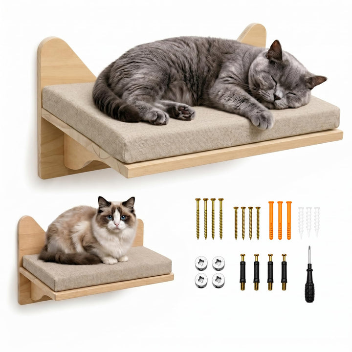 Kletterwand Katzen, Grosses Katzenregal zur Wandmontage 15*11 Inch, 15*11 Inch