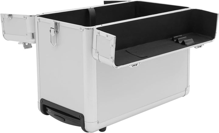 Robuster Aluminium Businesskoffer mit Rollen, 30 kg Traglast - Kompakter Aktenkoffer &amp; Pilotenkoffer