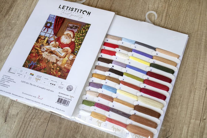 Letistitch Leti951 Kreuzstich Set, Mehrfarbig, 33x24cm