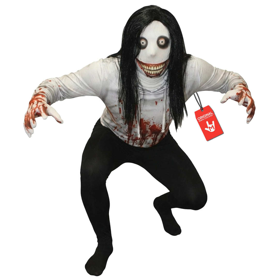 Morphsuits Jeff The Killer Kostüm für Erwachsene, Monster Verkleidung, Halloween und Karneval - XXL