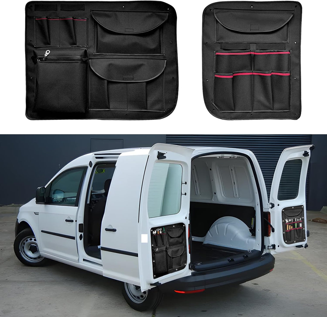 Scheunentüren Aufbewahrungs-Organizer Kompatibel mit VW Caddy 2003-2021, 2pcs Scheune Arbeit Werkzeu