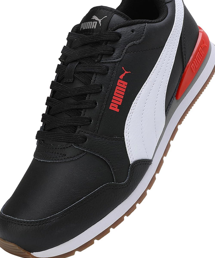 PUMA St Runner V3 Nl Sneaker,Unisex 42 EU Schwarz Weiss Rot, 42 EU Schwarz Wei&amp;