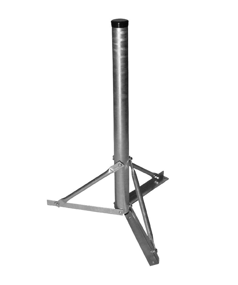 A.S.SAT Stahl Standfuss 100cm Rohr Ø 60mm nivelier- &amp; zerlegbar