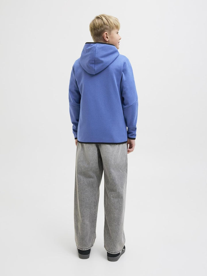 JACK &amp; JONES Boy Kapuzenjacke Einfarbig Kapuzenjacke Junior 140 Beaucoup Blue, 140 Beaucoup Blue