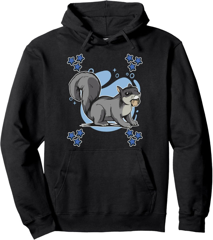 Herren Eichhörnchen Zeichnung Sterne Jungen Eichhörnchen Pullover Hoodie