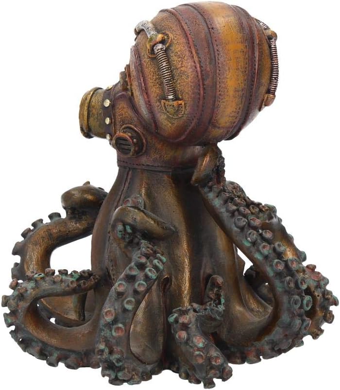 Nemesis Now Octo-Steam Figur 15 cm, bronzefarben, Kunstharz, 21 cm