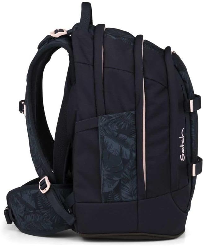 Satch Pack Schulrucksack Set 2tlg. inkl. Schlamperbox (Midnight Jungle), Midnight Jungle