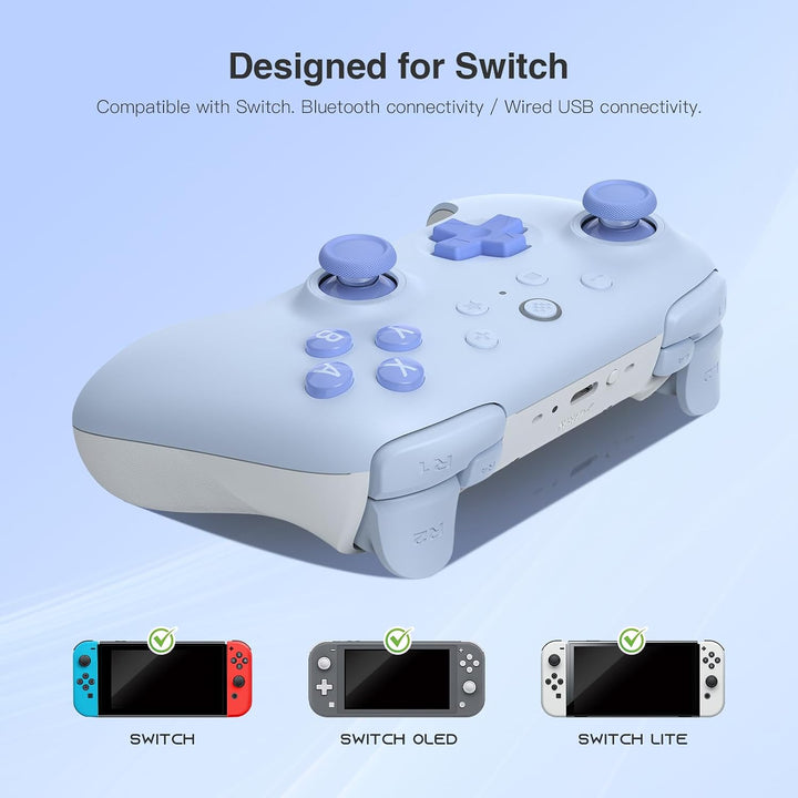 8Bitdo Ultimate 2C Bluetooth-Controller für Switch 2, Switch/OLED/Lite, Hall-Effekt-Joysticks, nicht