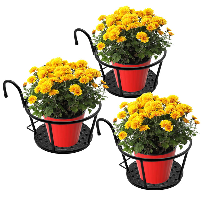 Metal Flower Pot Frames, Iron Flower Frames, Flower Pots with Flower Pot Hooks, Garden Flower Pot Fr