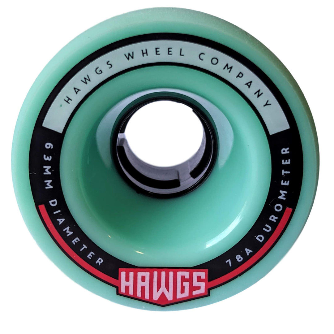 LANDYACHTZ Chubby and Fatty Hawgs Wheels 60mm/63mm 78a [Multiple Colors] Ocean Teal 63mm - Fatty Haw