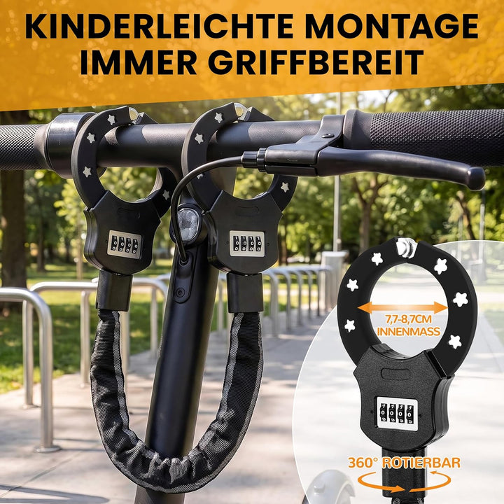 TLGREEN E Scooter Schloss mit Zahlencode, Zahlenschloss für E Scooter