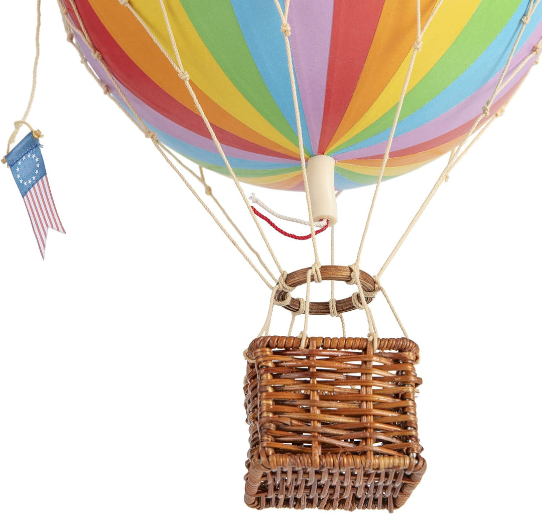 Authentic Models - Dekoballon - Jules Verne - Heissluftballon, Ballon - Farbe: Regenbogen - 18 cm