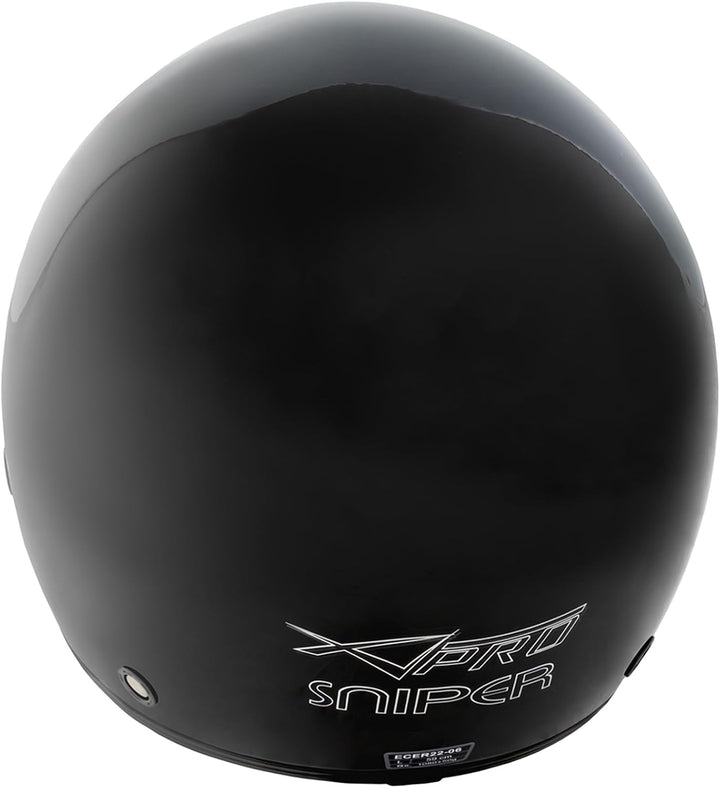 Motorradhelm Motorrad Roller Jet Helm Innensonnenblende Viser Schwarz M 57-58 cm ( M) Schwarz, 57-58