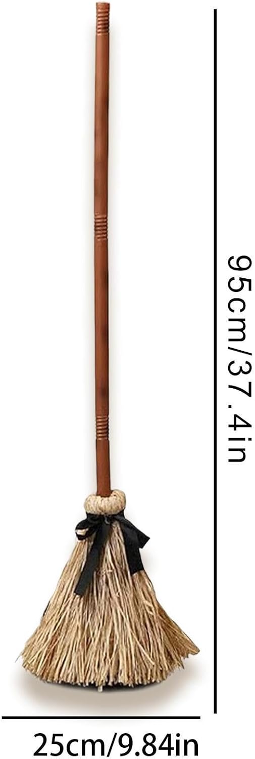 95cm Schwebender Besen Halloween, Hexenbesen Halloween Dekoration