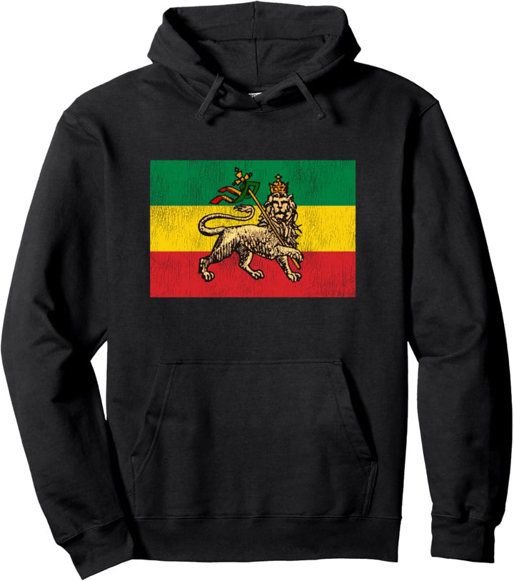 Rastafari Löwe von Judah Reggae Rasta Flagge Pullover Hoodie