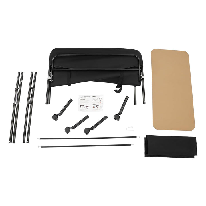 klappbare Wickelkommode Wickeltisch, Schwarz 25KG Maximale Belastung Baby Wickelkombi Mobiler Wickel