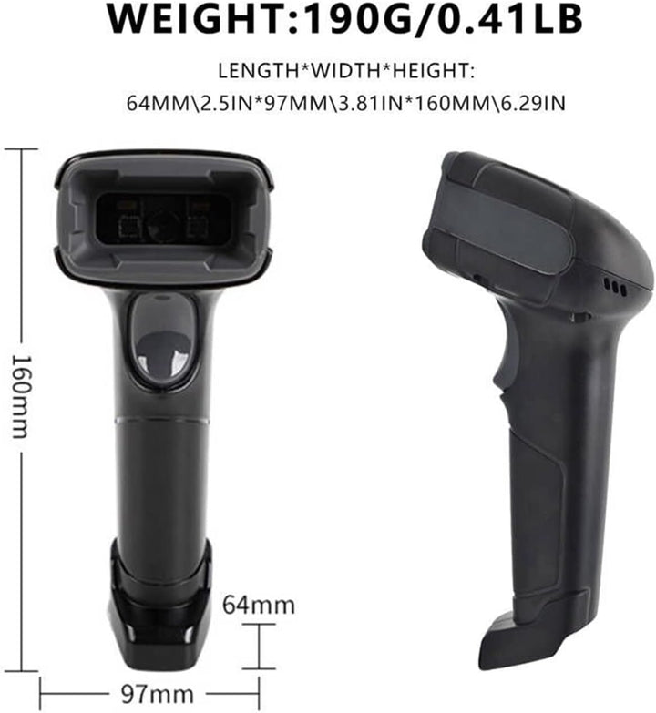 LENVII Kabelgebundener 2D Barcode Scanner-Handheld 1D QR Barcode Scanner USB Barcode Lesegerät Unter
