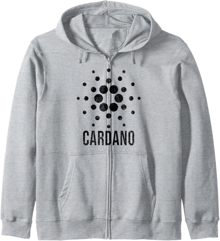 Cardano ADA Blockchain Crypto Black Cardano Logo Kapuzenjacke
